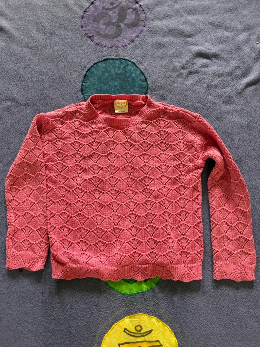 jumping bean girls pink Knit Sweater size 7